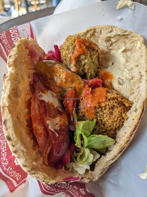 Falafel pita at Sababa in Munich