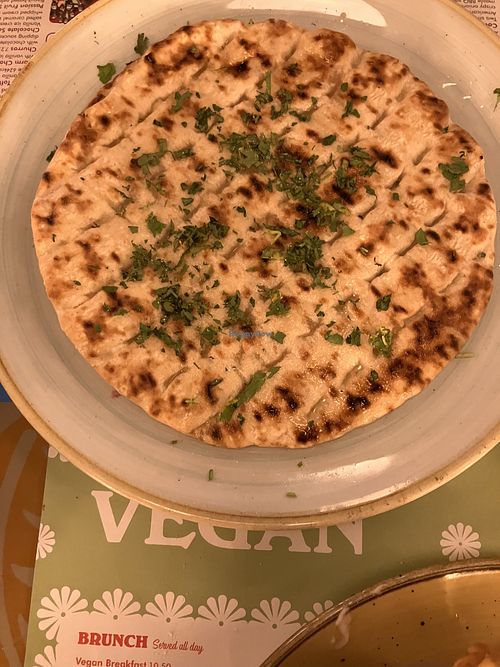 Garlic flatbreadd  at Coltello Lounge in Cramlington