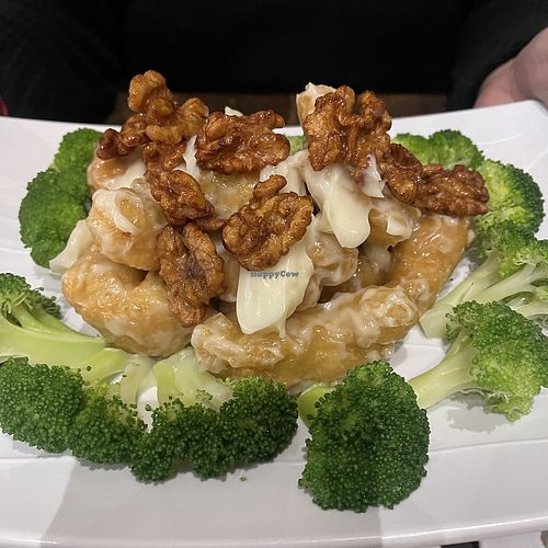 Vegan Walnut Shrimp  at Vegan District Asian Eatery in Anaheim