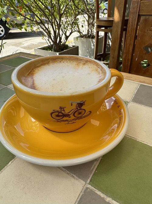 Americano with almond milkk  at Clover Coffee + MarketPlace in Oranjestad