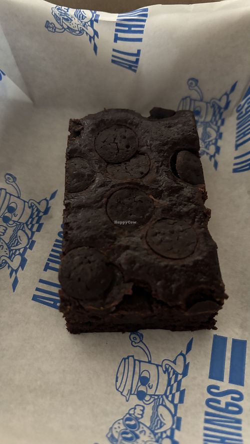 Brownie. From the pop up. Go and support and get delicious food  at GingerSnap Patisserie in West Melbourne