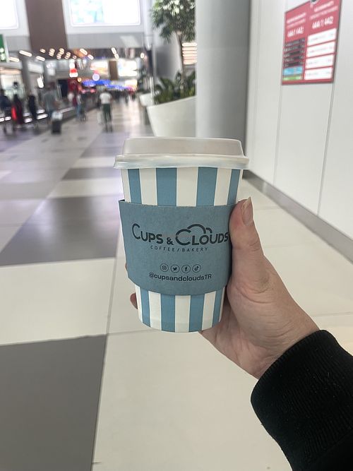 Latte with soy milk  at IST - Cups & Clouds  in Istanbul