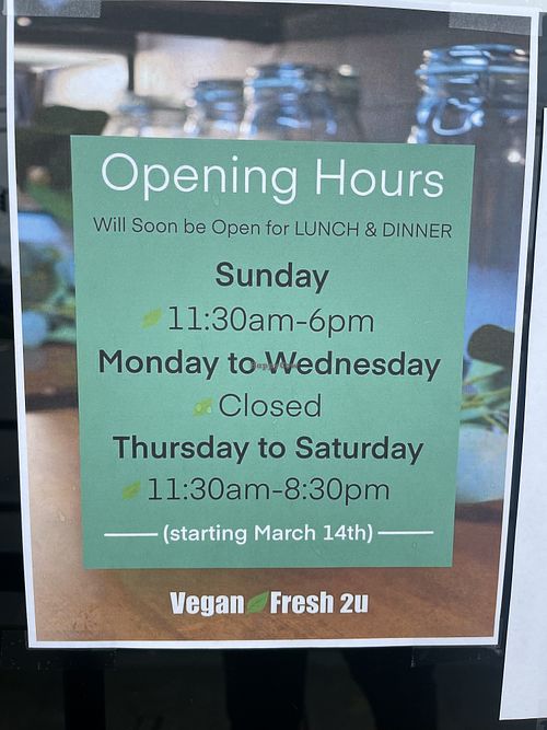   at Vegan Fresh 2U in Rancho Cordova
