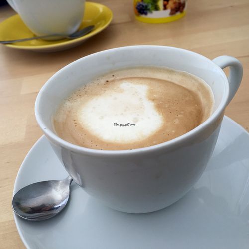 coffe & soy milk at Gea in Cologne