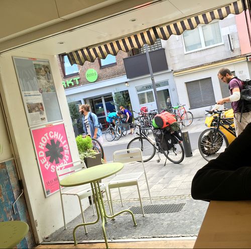 view from inside out at Gea in Cologne