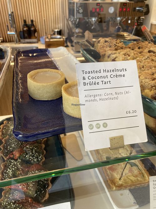 Toasted Hazelnuts & Coconut Creme Brûlée Tart  at Dendara in London