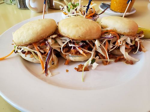Pulled jackfruit sliders at Bread and Chocolate Vegan Bistro in George Town