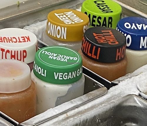 Vegan garlic aioli sauce option! 🌱  at Subway in Batumi