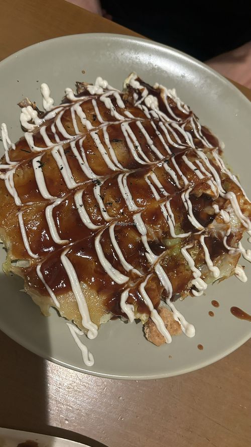 Okonomiyaki  at Vegan and Gluten Free Osaka. - The Second Room Cafe in Osaka