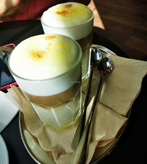 "Amalfi Mio"-limited edition lemon-almond latte at Cafe Frei in Budapest