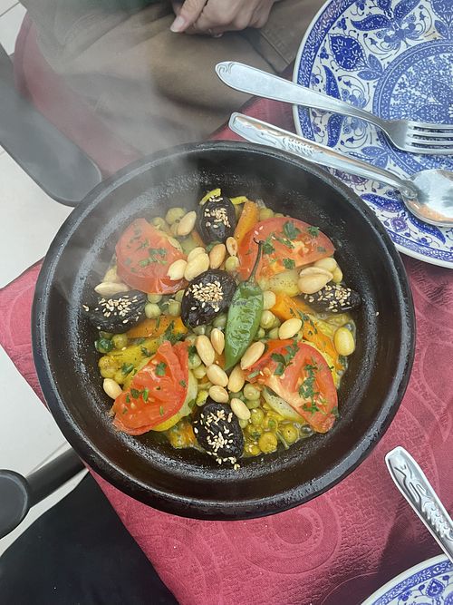 vegetable tajine  at La Kasbah  in Tafraout
