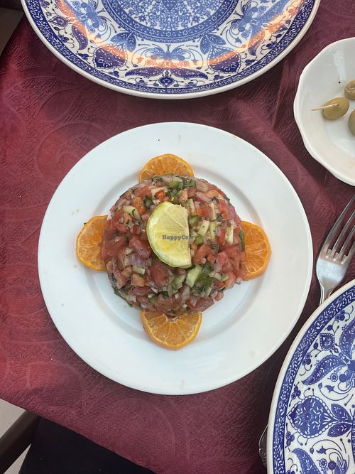 moroccon salad  at La Kasbah  in Tafraout