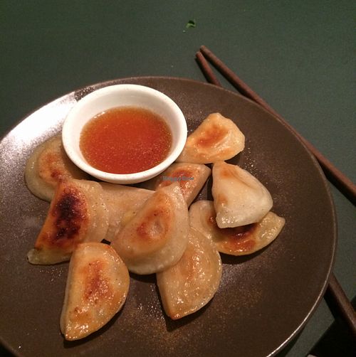 Banana and cinnamon desert dumplings! at Momos - Organic Veggie Dumplings in Berlin