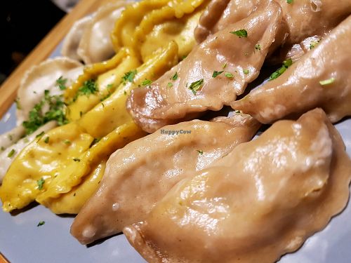 vegan menue  at Momos - Organic Veggie Dumplings in Berlin