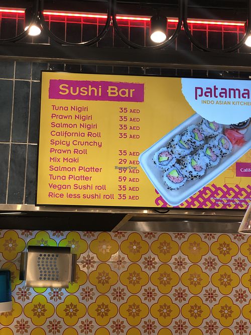 Vegan sushi roll   at AUH - Patamar - TA in Abu Dhabi