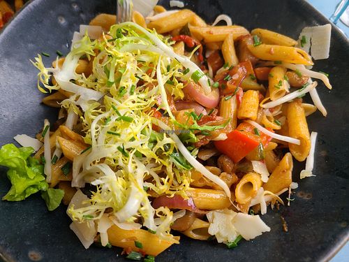 Gluten free penne with vegetables.  (Ask no cheese) at Chez Plumeau in Paris