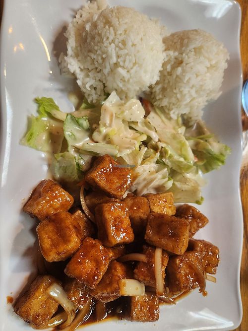 Spicy tofu teriyaki at Speed Bowl in Hoquiam