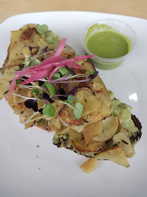 Avocado bread (vegan) at Switchback Roasters in Colorado Springs