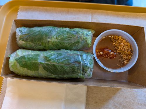 Lemongrass Tofu Mushroom Summer Roll  at Sen Saigon in New York City