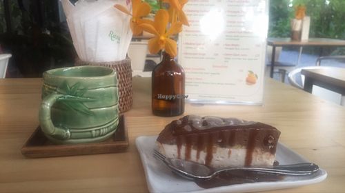 I'm so in love with this raw cacao cake  at Rasayana Raw Food Cafe in Bangkok