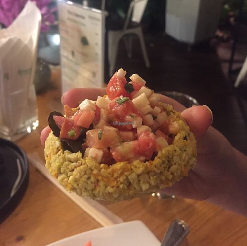 taco thing at Rasayana Raw Food Cafe in Bangkok