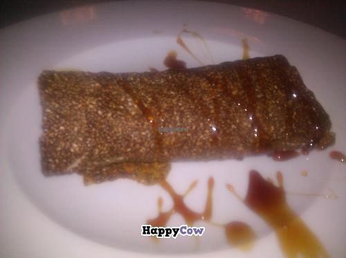 peach pancake at Secret of Raw at Secret of Raw in Prague