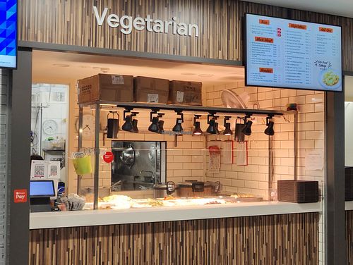 Stall front at Vegetarian - NUS Techno Edge Canteen in Central Singapore