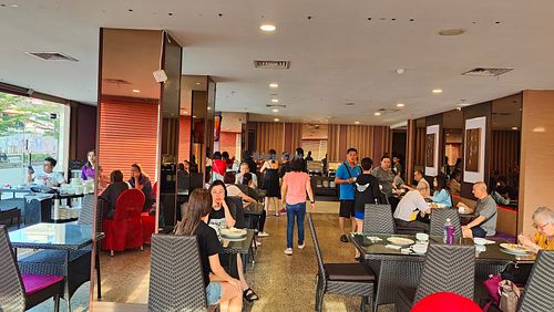 cafe interior at Celestial's Food in Batam