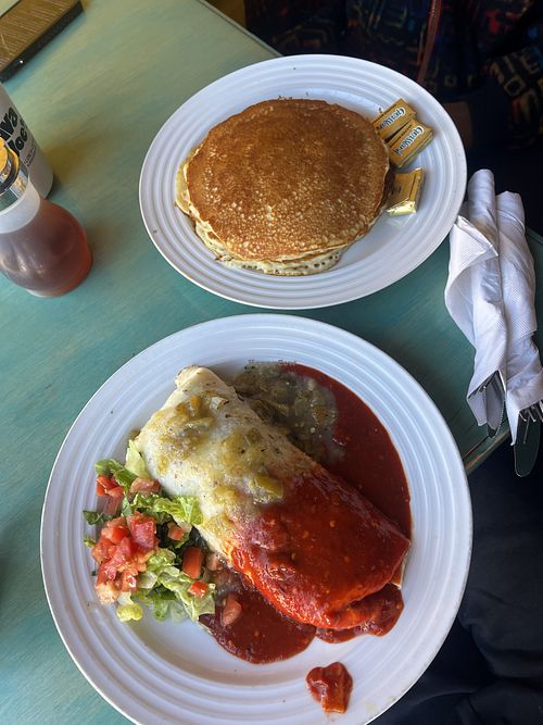 Only burrito was vegan!   at Java Joe's in Albuquerque