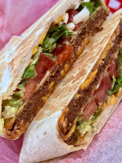 Crunch wrap  at Plant Based Zo in Atlanta