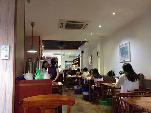 inside at iVegan in Shanghai