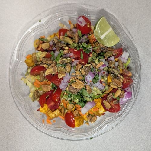 A quinoa free version of the protein bowl. Yum. at Blue Zone in Espanola