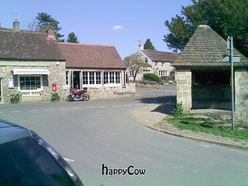 Front of cafe in the middle of the village at Mells Community Cafe in Mells