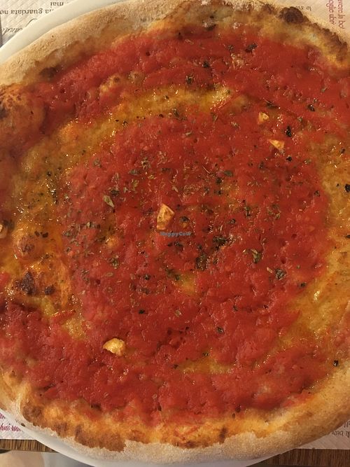 Marinara wholemeal pizza at Pizzeria Vesuvio in Moncalieri