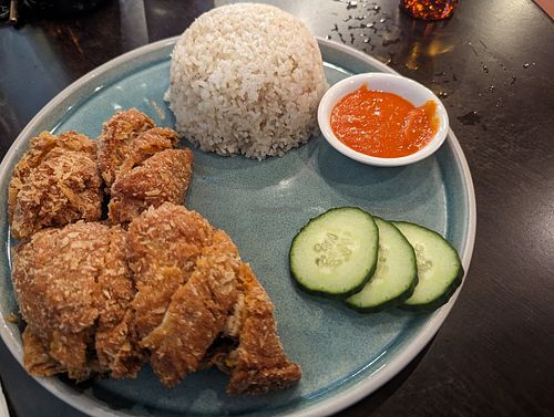 Crispy chicken at September Vegan Food in Wellington