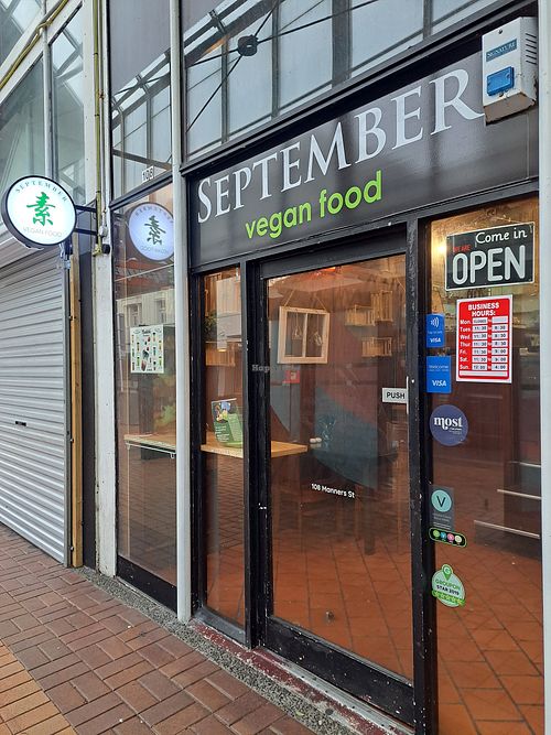 Exterior at September Vegan Food in Wellington