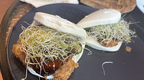 Duck bao  at September Vegan Food in Wellington