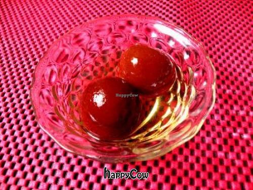 Gulab Jamun (indian dessert) at Ashoka Indian Healthy Cuisine in Los Banos