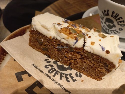 Carrot cake at Black Sheep Coffee in Bromley