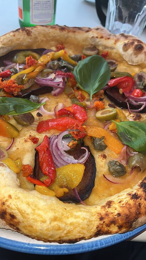 Pizza Calabria (vegan)   at Pizzium in Bolzano