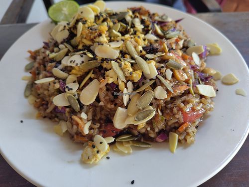 Arroz al Oriental con tofu at Cafeteria Veggie Carimbó in Playa Zipolite