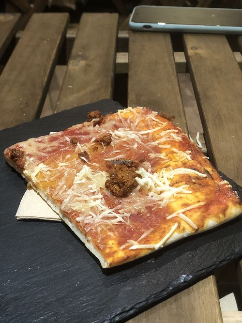 Pizza slice   at Santoni - When food is the solution in Barcelona