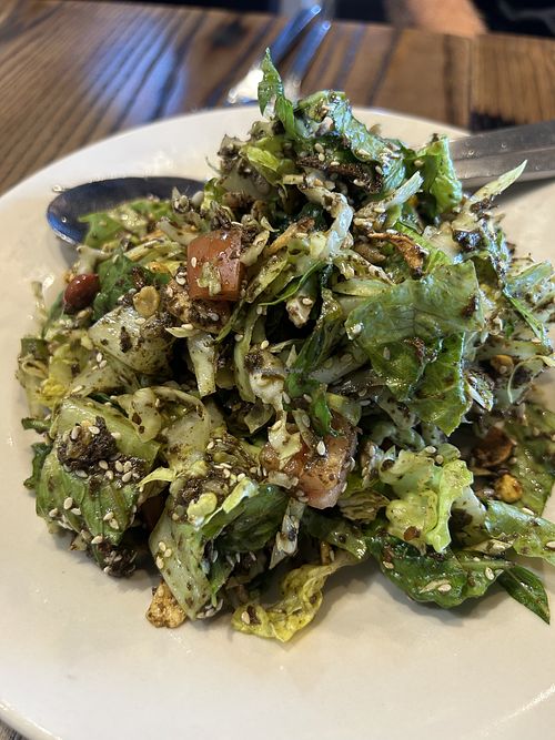 Tea leaf salad - soooooo good!   at Burma Light in Folsom