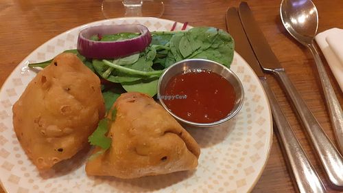 Samosas at Delhi 6 Lounge in South Shields
