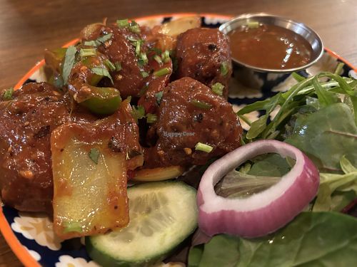 Cauliflower Manchurian  at Delhi 6 Lounge in South Shields