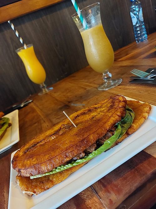 Patacon vegan jackfruit at Taste of Home in Nijmegen