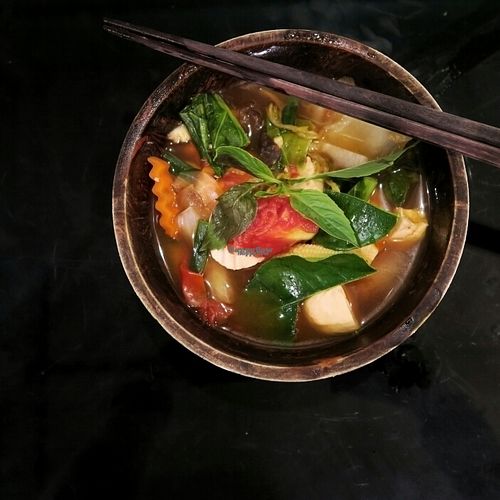 Tom Yam soup at Morning Glory in Chiang Mai