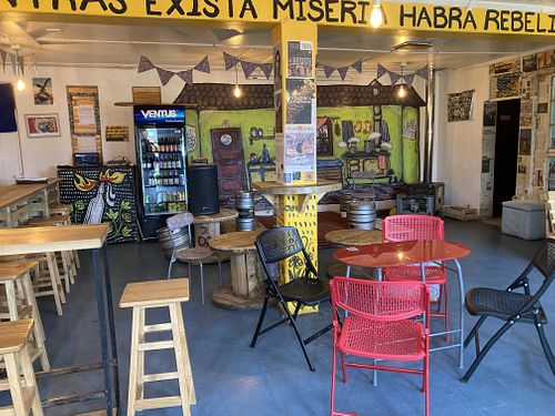 Inside  at Cerveza Rebelion in Chile Chico