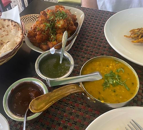 Dahl fry and aloo jera   at Highway Curry in Phuket