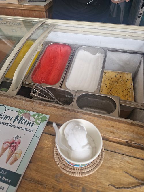 Coconut sorbet at Coconut Ice Cream in Koh Samui